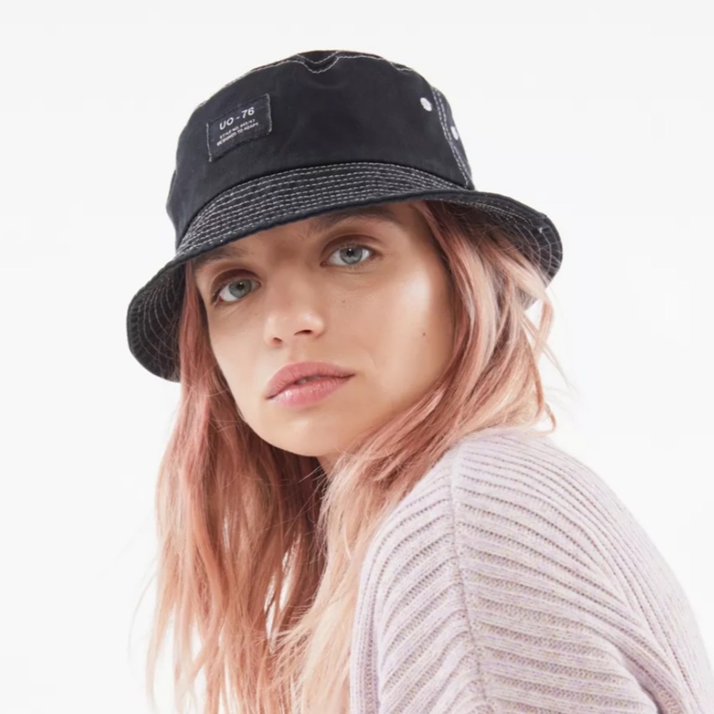 Black Bucket Hat Urban Outfitters